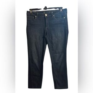 LC Lauren Conrad Dark Wash Skinny Ankle Jeans Size 10 Stretch Denim. Indigo